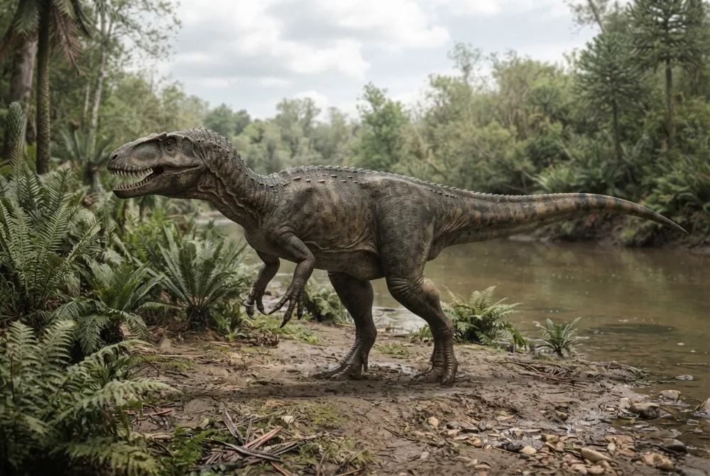 Immagine di Streptospondylus creata dall'IA