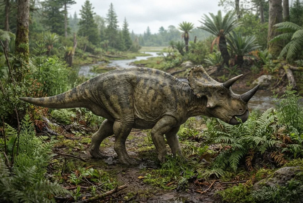 Gambar Tatankaceratops buatan AI