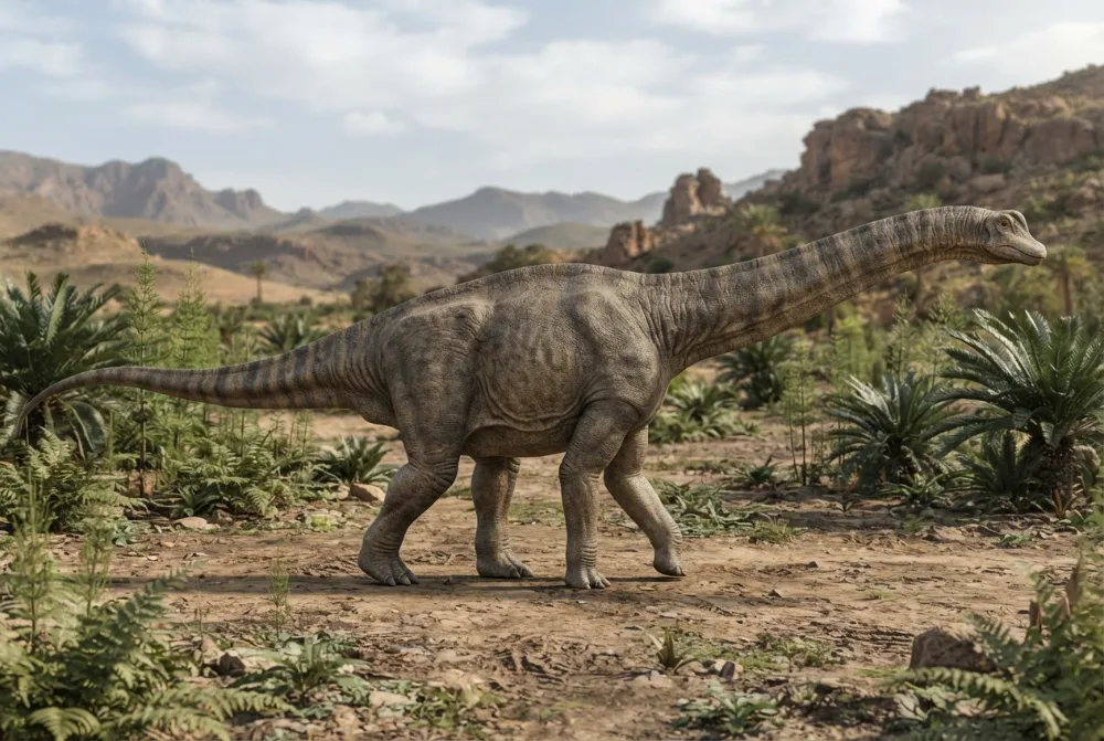 AI-made picture of Tazoudasaurus