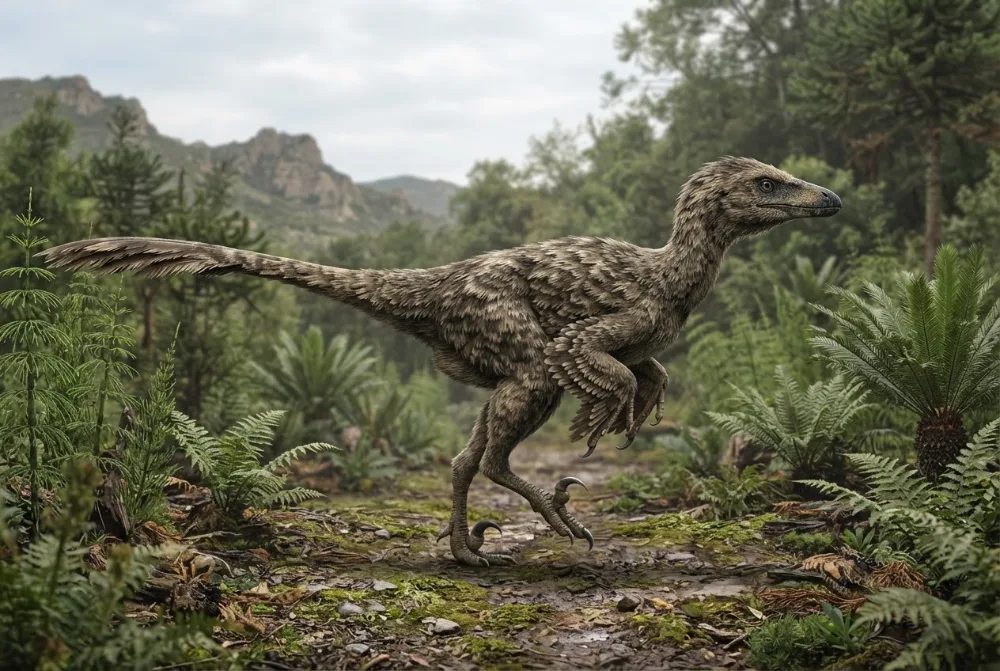 AI-made picture of Tianyuraptor