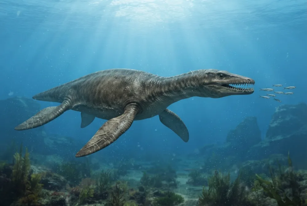 Trinacromerum, tehisaru joonistatud