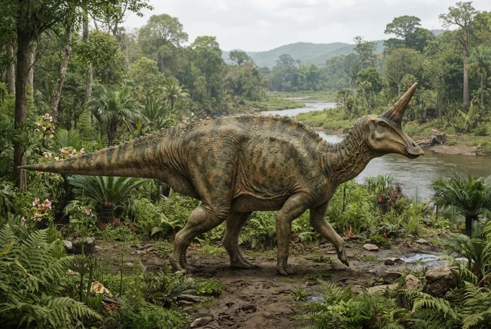 AI-made picture of Tsintaosaurus