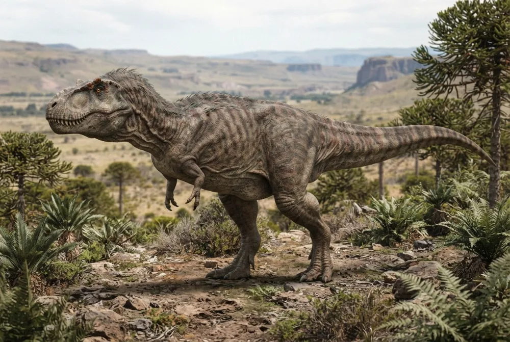 Tyrannotitan, tehisaru joonistatud