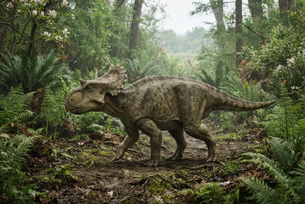 Unescoceratops, tehisaru joonistatud