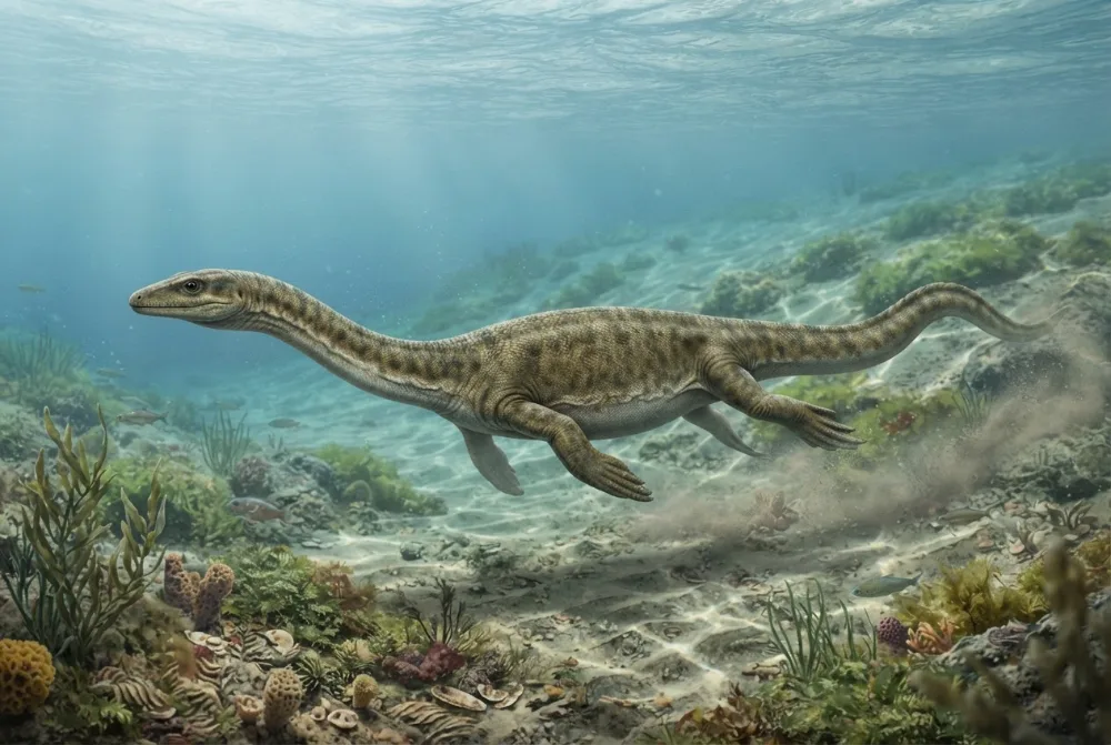 AI-made picture of Wangosaurus
