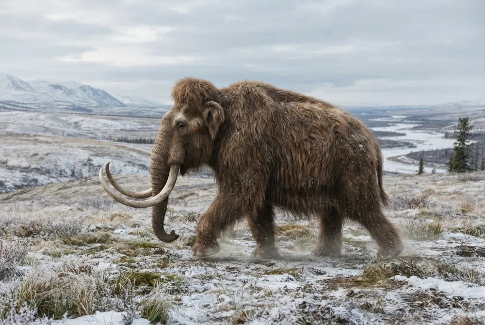 KI-Bild von Woolly mammoth