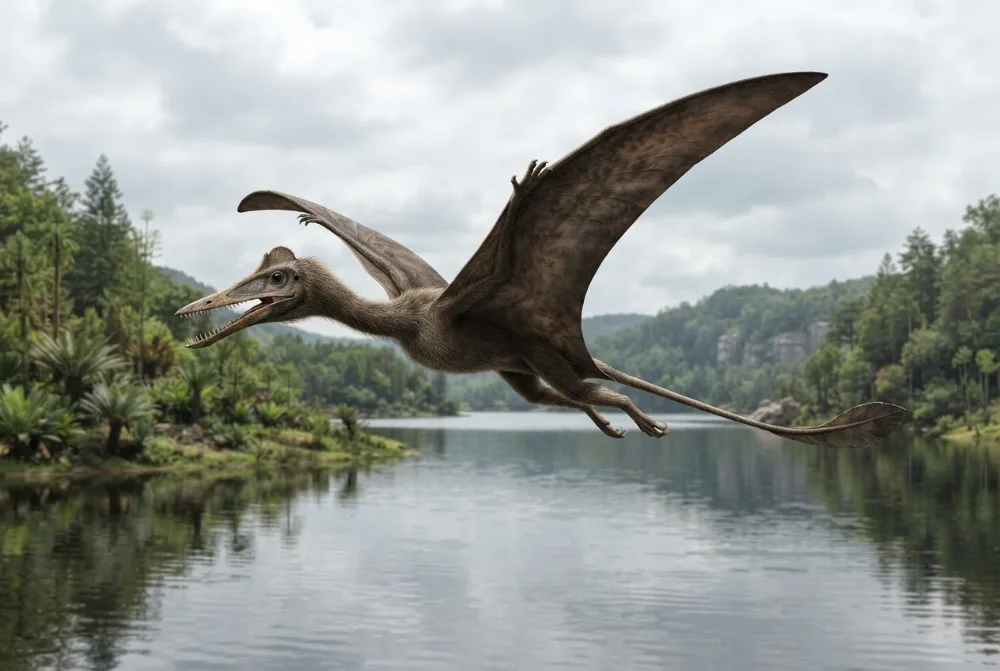 Wukongopterus, tehisaru joonistatud