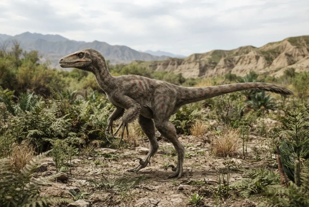 Xinjiangovenator, tehisaru joonistatud