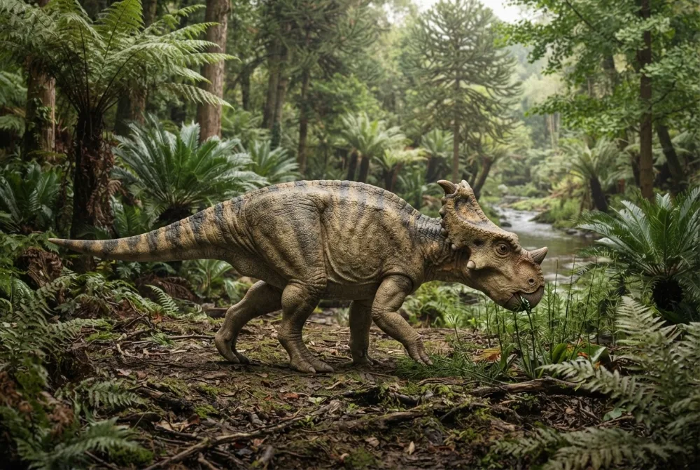 AI-made picture of Xuanhuaceratops