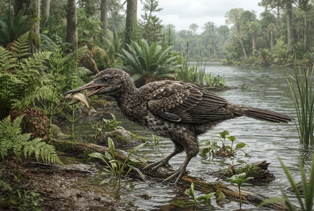 AI-made picture of Yanornis