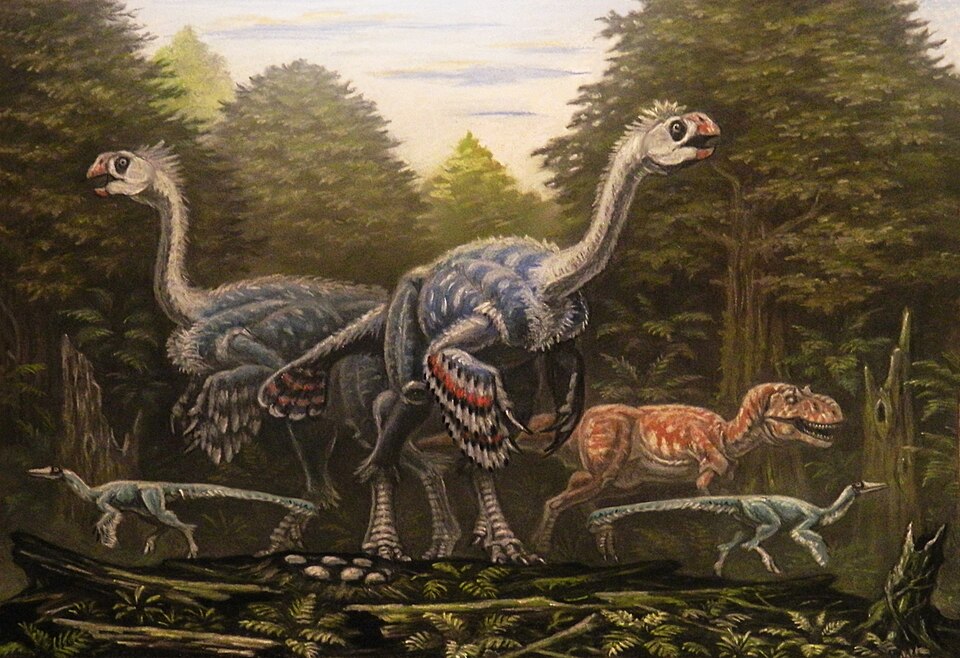 Artist's life restoration of Alectrosaurus