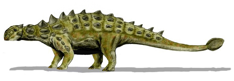 Artist's life restoration of Euoplocephalus