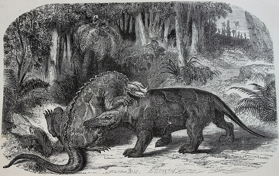 Artist's life restoration of Megalosaurus