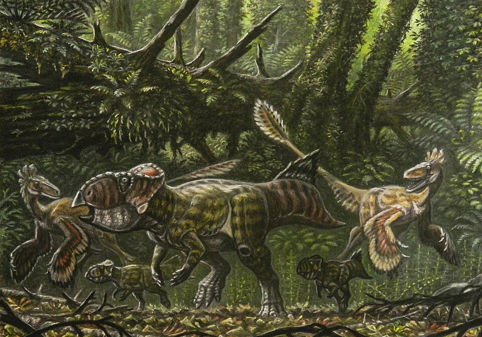 Artist's life restoration of Saurornitholestes